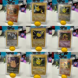 vintage pokemon random 10 card pack 1 holo and mixed 1st ed in random packs - Image 1
