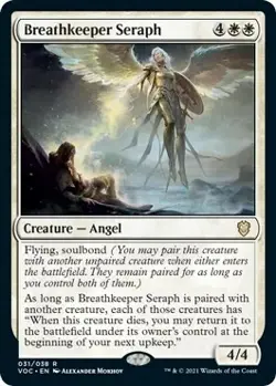 Magic The Gathering MTG BREATHKEEPER SERAPH Innistrad Crimson Vow NM Near Mint - Image 1