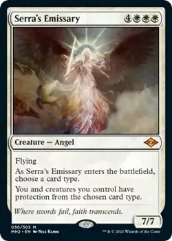 Magic The Gathering MTG SERRA'S EMISSARY Modern Horizons 2 NM Near Mint - Image 1