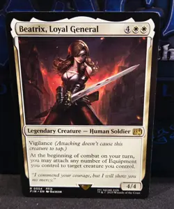 magic the gathering - Beatrix, Loyal General - Legendary Creature - HumanSoldier - Image 1