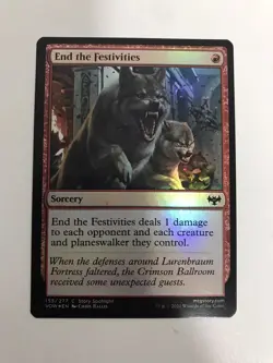 End the Festivities Foil - VOW - Magic the Gathering - Near Mint - MTG - Image 1