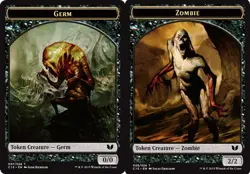 MTG 10 Germ Token // Zombie Token, NM-Mint, English Commander 2015 - Image 1