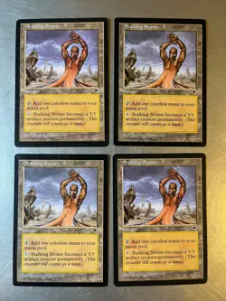 4x Stalking Stones Tempest Vintage Magic Cards Light Play Excellent Condition - Image 1