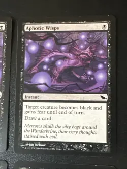 Aphotic Wisps X4 Shadowmoor Ex Condition See Pics Front Back - Image 4