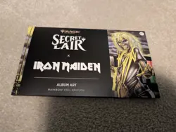 MTG SECRET LAIR X IRON MAIDEN: ALBUM ART Rainbow Foil **SEALED** - Image 1