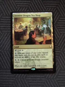 mtg jasmine dragon tea shop foil prerelease promo avatar: the last airbender - Image 1