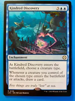 MTG 1x Kindred Discovery # 159 the Lost Caverns of Ixalan Magic Gathering x1 NM - Image 1