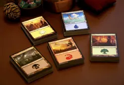 Magic the gathering instant land Station - 200 Total / 40 lands of each type - Image 1