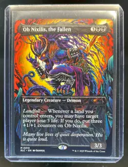2025 Magic MTG Secret Lair Encyclopedia Ob Nixilis The Fallen Foil #0015 - Image 1