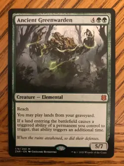 1x Ancient Greenwarden - Zendikar Rising - ZNR - Magic the Gathering MTG English - Image 1