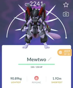 Pokemon Go PTC Acc, Guaranteed Lucky Armor Mewtwo - Image 1