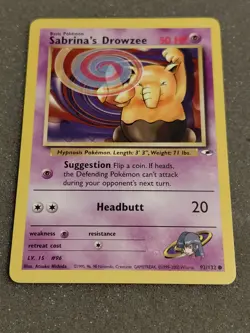 Pokemon Drowzee - Lot Of 2 - Gym Challenge, Gym Heroes - Image 2