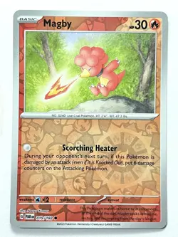 Magby 019/182 Reverse Holo Common - Paradox Rift Pokemon Pack Fresh Near Mint NM - Image 5