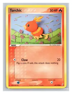 Pokemon TCG Torchic 65/100 Crystal Guardians Normal LP - Image 1