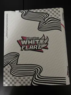 Pokemon White Flare Binder Only TCG Scarlet & Violet Brand New Binder For Cards - Image 2