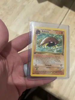 Pokemon TCG Kabuto Fossil 1st Edition Common Card 50/62 Regular - Image 2