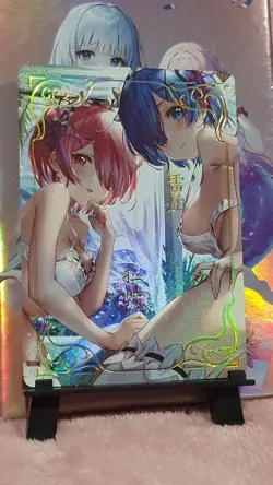 GODDESS STORY PINK BEAUTIES CP-015 REM AND RAM RE ZERO ANIME WAIFU CARD - Image 1