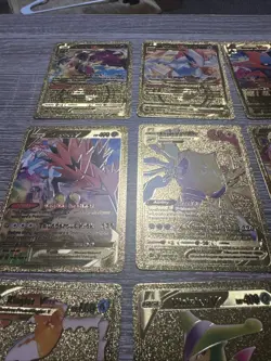 Lot of 16 Gold Foil Pokemon Cards Various Sets - Image 2