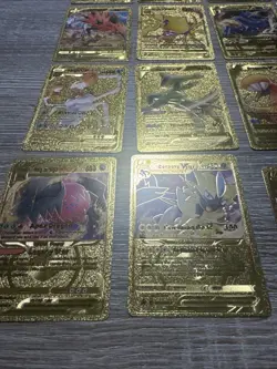 Lot of 16 Gold Foil Pokemon Cards Various Sets - Image 3