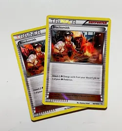 Blacksmith HOLO 88/106 2x x2 Pokemon Card 2014 Flashfire LP - Image 1