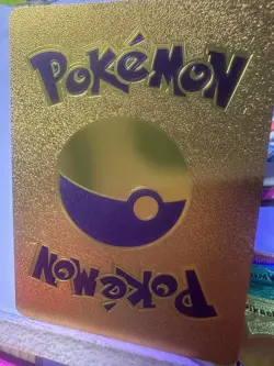 Pikachu Copper Foil Pokemon Fan Art Card - Image 2