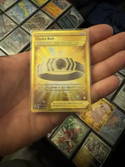 Pokemon Choice Belt Astral Radiance Gold Secret Rare Holo Card 211/189 - Image 1