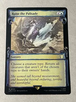 MTG English Raise the Palisade (Showcase Scrolls) NM Foil - Image 1