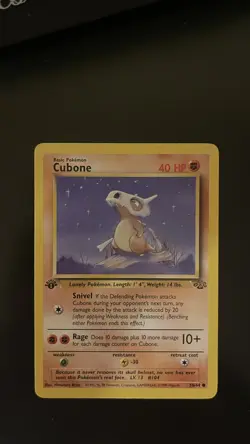 CUBONE - 50/64 - 1st Edition Jungle - Common - Pokemon Card Near Mint Never Play - Image 1