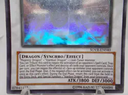 Majestic Star Dragon trading card monster heavy wear Yu-gi-oh foil ghost rare - Image 4