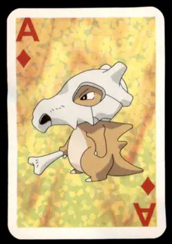 1999 Pokemon Bicycle Mini Poker Cards Cubone English #ACE OF DIAMONDS Vintage - Image 1