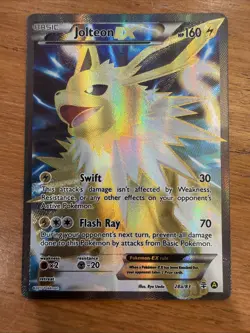 Pokemon TCG Jolteon EX 28a/83 Generations Full Art Holo Card NM - Image 4