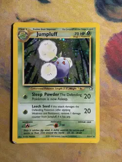 Jumpluff 7/111 Holo Rare Vintage Neo Genesis Gen 2 Pokemon Card MP - Image 2