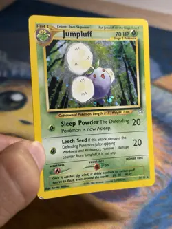 Jumpluff 7/111 Holo Rare Vintage Neo Genesis Gen 2 Pokemon Card MP - Image 4