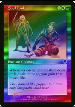 Magic the Gathering SOUL LINK #120/143 Apolalypse 2001 Foil Gold Common NM - Image 1