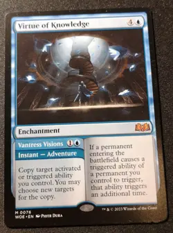 Virtue Of Knowledge - WOE - MTG - EN - NM - 0076 - Image 1