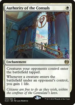 Magic The Gathering MTG AUTHORITY OF THE CONSULS Kaladesh NM Near Mint - Image 1