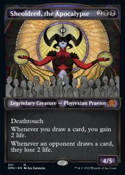MTG SHEOLDRED, THE APOCALYPSE 331 FOIL EXC TEXTURED - L'APOCALISSE - DMU X EN - Image 1