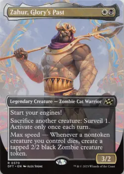 Zahur, Glory's Past (Borderless) R Aetherdrift 370 - LP MTG - Image 1