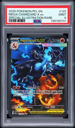 Mega Charizard X ex 125/094 Me02: Phantasmal Flames Holo for sale online - Image 2