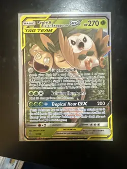 Rowlet & Alolan Exeggutor GX 1/236 Unified Minds Pokemon TCG NM Free Shipping - Image 2