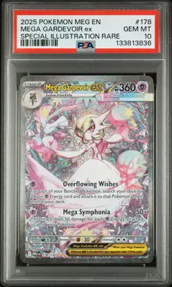 2025 POKEMON MEG EN-MEGA EVOLUTION #178 MEGA GARDEVOIR EX PSA 10 - Image 1