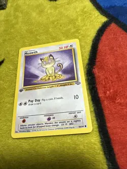 Pokemon 1st Edition Jungle Meowth 56/64 NM/M - Image 1