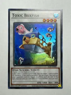 Yugioh! Toxic Boxfish - ALIN-EN085 - Super Rare - 1st Edition Near Mint, English - Image 1