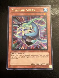 Yu-Gi-Oh TCG Mermaid Shark PRIO EN005 1st edition NM - Image 1