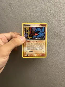 Nosepass Reverse Holo Stamped EX Deoxys Pokemon Card TCG 42/107 - Image 1
