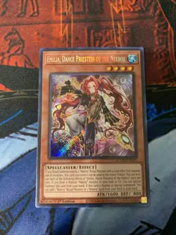 Emilia, Dance Priestess of the Nekroz 1st Edition Secret Rare Card BLMM-EN025 - Image 1