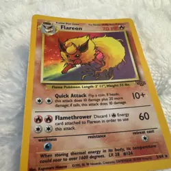 Pokemon TCG Flareon Holo Rare Jungle Set Card 3/64 - Image 5