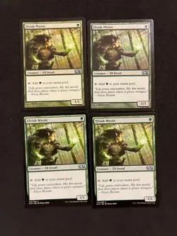 Elvish Mystic x4 [Magic 2014/2015] Magic MTG Cards LP - Image 1