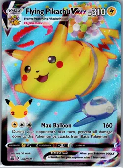 Flying Pikachu VMAX 007/025 Celebrations - Pokemon Card - NM - Image 1