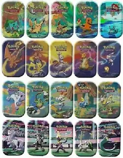 Pokemon Trading Card EMPTY Tin Box. Pick your favorite! - Image 1